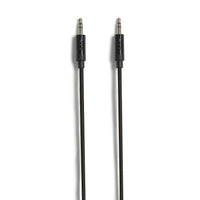 NXT Technologies 4 ft Braided Mini-phone Stereo 3.5mm Cable - Black-4' braided cable resists snags and tangles