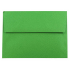 JAM Paper A7 Invitation Envelopes, 5.25 x 7.25, Brite Hue Green Recycled, 250 Pack (95617H)-Green recycled envelope