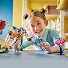 LEGO Ninjago Sora's Elemental Tech Mech - 209 Pieces-Role-play toy includes 2 minifigures: Sora and a Wolf Mask Claw Warrior