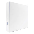 Bindertek 3-Ring 3-Inch Premium Binders - White-Removable label included in spine pocket