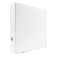 Bindertek 3-Ring 3-Inch Premium Binders - White-Removable label included in spine pocket