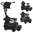 Aosom Mercedes-Benz G350 Toddler Sliding Car - Black-3-in-1 design of a Foot-to-Floor walker, a slider and push-along Ride-On 