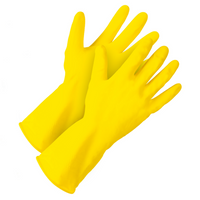 Forcefield Flocklined Latex Dishwashing Style Rubber Gloves - XLarge-General purpose