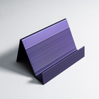Futech BC001P Aluminum Slanted Business Card Holder, Violet Blue, 2 Pack-Violet Blue