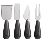 Maxwell & Williams Mezze Cheese Knife Set - Charcoal-Made of Stainless Steel and Porcelain