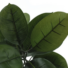 Monarch Specialties 52" Artificial Indoor Rubber Tree - Floor - Black Pot-5 year limited warranty against manufacturer's defects