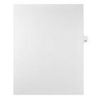 Mark Maker Legal Exhibit Index Tab White Single Tabs, 1/25th Cut, Letter Size, No Holes, Number 135, 25 Pack-White Single Tabs, 1/25th Cut