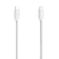 NXT Technologies 6 ft Braided Lightning to USB-C Cable - White-Braided USB-C charging cable resists snags and tangles