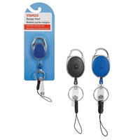 Staples Retractable Carabiner Badge Reel - Assorted Colours-Badge reel, to easily access and utilize your badges, IDs, cards, and other items