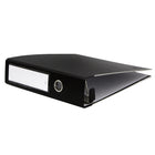 Bindertek 3-Ring 3-Inch Premium Binders - Black-Ring Mechanism mounted to back cover for durability