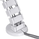 AnthroDesk Cable Management Spine - White-Modular design with snap-together segments