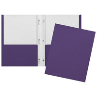 Staples Twin Pocket & Prong Portfolio - Purple-Purple twin pocket and prong portfolio