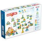 Geomag Magicubes Shapes Recycled - Set of 32-100% recycled plastic block magnets for kids: For little hands learning to balance traditional building blocks, these magnetic building blocks are great for early building skills. Discovery toys for hand-eye coordination.