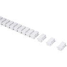 AnthroDesk Cable Management Spine - White-Secure mounting under desk, table, or counter