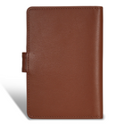 Champs Onyx Leather Passport Case - Brown-1 credit card slot
