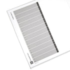 Bindertek 3-Ring 3-Inch Premium Binders - White-Ring mechanism mounted to back cover for durability