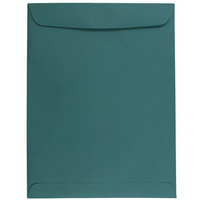 JAM Paper 10 x 13 Open End Catalog Envelopes, Teal Blue, 1000 Pack (31287545B)-Teal