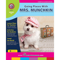 eBook: Going Places With Mrs. Munchkin (PDF version - 1-User Download) - ISBN 978-1-55319-226-8 - Grade K - 1-You will receive two emails: one confirming your entire order, and one with a "Download Software" buttonYou can download immediately or return to your email to download later