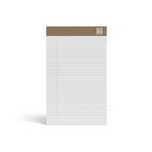 TRU RED Narrow Ruled Notepad - 5" x 8" - White - 50 Sheets/Pad - 12 Pack-Narrow ruled pads provide you with more lines to write down important information