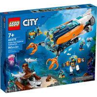 LEGO City Deep-Sea Explorer Submarine Playset - 842 Pieces-Ocean exploration playset for kids aged 7 and above