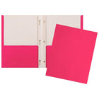 Staples Twin Pocket & Prong Portfolio - Pink-Pink twin pocket and  prong portfolio