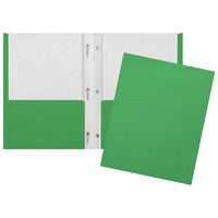 Staples Twin Pocket & Prong Portfolio - Dark Green-Dark green twin pocket and prong portfolio