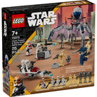LEGO - Star Wars Pack de combat Clone Trooper et Battle Droid - 215 Pièces-4 figurines LEGO Star Wars et 6 figurines LEGO pour un jeu d'action