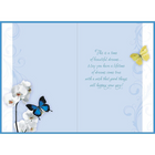 Rosedale 5-1/2" x 8" Wishing You Happiness On Your Bridal Shower Greeting Cards And Envelopes, 12 Pack (16600)-Card shop quality greeting cards