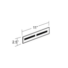 Azar Displays Acrylic Wall Mount Nameplate Sign Holder with Magnetic Tape, 10 Pack (129920)-Wall Mount