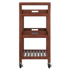 Winsome Wood Albert Entertainment Cart (94138)-2 removable serving trays