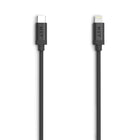 NXT Technologies 6 ft Braided Lightning to USB-C Cable - Black-Braided USB-C charging cable resists snags and tangles
