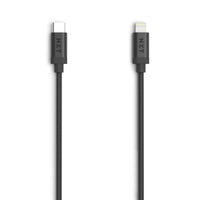 NXT Technologies 6 ft Braided Lightning to USB-C Cable - Black-Braided USB-C charging cable resists snags and tangles