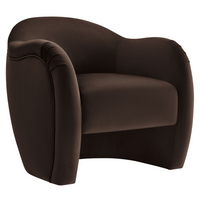 Modway Compose Performance Velvet Accent Chair - Chocolate Brown-Versatile Accent Chair