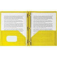 Staples Poly Report Cover - Yellow-Letter size
