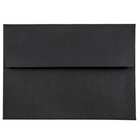 JAM Paper A6 Invitation Envelopes - 4.75 x 6.5 - Black Linen - 50 Pack-Envelope Features: Straight gummed flap closure, high quality linen paper finish, made with 30% recycled materials