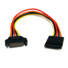 StarTech 15 pin SATA Power Extension Cable, 8"-Extend the reach from the SATA power connection to your SATA drive connection by up to 8in