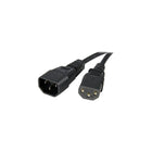 StarTech PXT1002 2' Power Cord-IEC 60320 C14 Power and IEC 60320 C13 Power ports for efficient connection