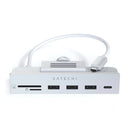 Satechi USB-C Clamp Hub for 24 inches iMac - Silver-4.6" H x 1.6" W x 0.98" D