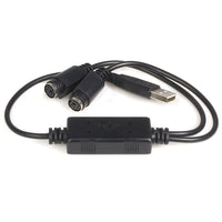 StarTech USB to PS/2 Adapter Keyboard and Mouse-No drivers or software makes connecting PS/2 keyboard/mouse via USB truly Plug-and-Play