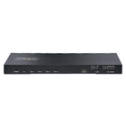 StarTech 4-Port HDMI Splitter - 4K 60Hz - 1 In 4 Out - Built-in Scaler - 3.5mm/Optical Audio-Flexible audio support: The 4K HDMI Splitter has HDMI, 3.5mm, and Optical audio outputs to connect to a variety of speakers or amplifiers. Simultaneous audio output is supported across all ports. Supports Digital to Analog conversion (DAC)