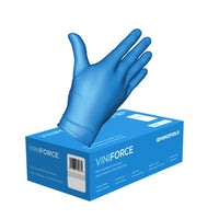 Synmax ViNi Vinyl Powder-Free Gloves - Blue - Medium - 100 Pack-Medical grade