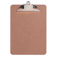 Westcott KleenEarth Masonite Legal Size Clipboard, 9"x15"-Brown Masontite Clipboard for holding Legal Size Papers