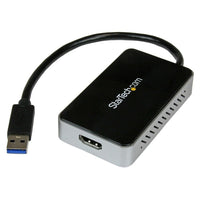 StarTech USB 3.0 to HDMI External Video Card Multi Monitor Adapter with 1 Port USB Hub 1920 x 1200/1080p-Keep a USB 3.0 port available on your Ultrabook or slim laptop, using the built-in USB 3.0 hub