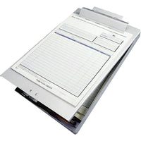 Staples Aluminum Letter Size Top-Hinged Form Holder-A convenient way to handle and store forms