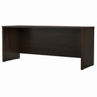 Bush Business Furniture Studio C 72"W x 24D Credenza Desk - Black Walnut-Durable thermally fused laminate finish fends off scratches and stains to protect the Credenza Desk
