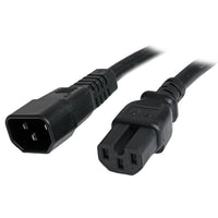 StarTech 14 AWG Computer Power Cord, IEC C14 to IEC C15, 3 Ft.-Maximum power handling capability, for larger devices
