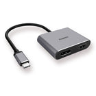 Kopplen USB- C to HDMI and DisplayPort Multi-Display Adapter-HDMI 2.0: Supports max resolution of 3840x2160/60Hz (4K x 2K). Up to 4k x 2k  at  60Hz when HDMI2.0 and DP1.4 ports are plugged in. Support Mirror / Extend and Split Mode, plug and play