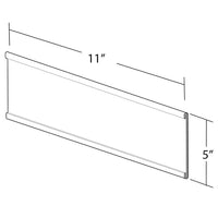 Azar Displays Nameplate, 10 Pack (199618)-Clear Acrylic