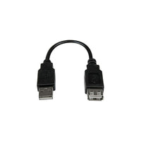 StarTech 6In USB 2.0 Extension Adapter Cable A To A, M/F-Cable Type: USB