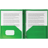 Staples Poly Report Cover - Light Green-Letter size